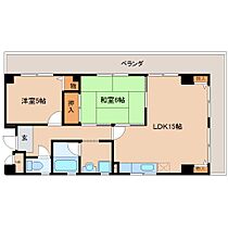 奈良県奈良市法蓮町（賃貸マンション2LDK・2階・59.27㎡） その2