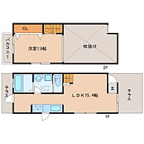 京都府木津川市木津川原田（賃貸テラスハウス1LDK・1階・53.68㎡） その2