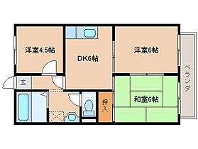 奈良県奈良市大安寺1丁目20-3（賃貸アパート3DK・2階・51.00㎡） その2