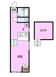 ハイネスイヌイ3 ワンルームの間取図画像
