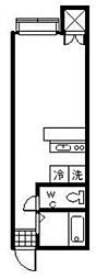 プリムローズ ワンルームの間取図画像