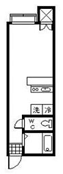 アメニティ城北 ワンルームの間取図画像