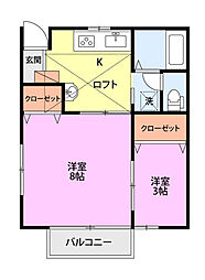 T&TOM2 1SKの間取図画像
