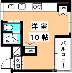 7colors-Apartment ワンルームの間取図画像