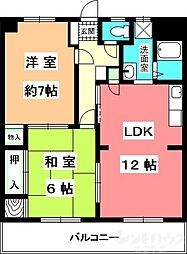 マンションTTM 2LDKの間取図画像