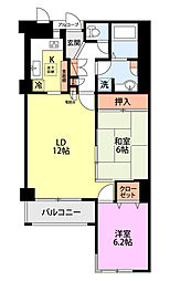 ロイヤルマンション 2LDKの間取図画像