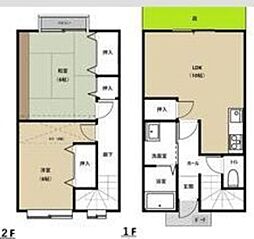 ふぁみ～ゆ紫竹山 2LDKの間取図画像
