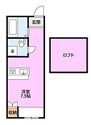 ノースシティ長者町 ワンルームの間取図画像