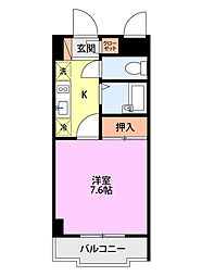 ファースト新潟 1Kの間取図画像
