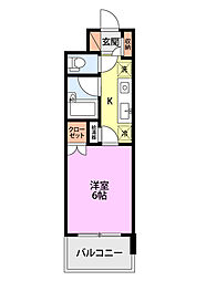 メゾン・ド・ラルジュ 1Kの間取図画像