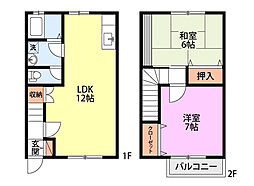 ラ・ファイエ 2LDKの間取図画像