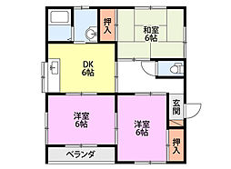ベリエ 3DKの間取図画像