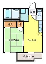 轟木ハイツD棟 101 ｜ 佐賀県鳥栖市轟木町（賃貸アパート1DK・1階・30.66㎡） その2