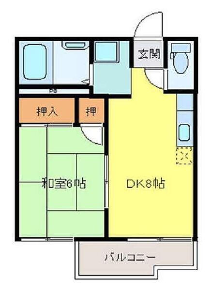 轟木ハイツD棟 101｜佐賀県鳥栖市轟木町(賃貸アパート1DK・1階・30.66㎡)の写真 その2