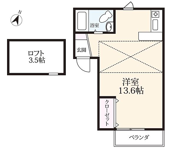 サンハートI 2-2｜佐賀県鳥栖市真木町(賃貸アパート1R・2階・29.11㎡)の写真 その2