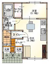 Aizu鳥栖 102 ｜ 佐賀県鳥栖市松原町（賃貸アパート1LDK・1階・27.74㎡） その2