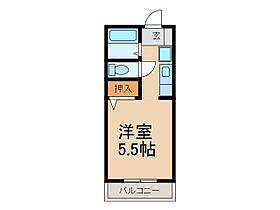 光陽コーポレーション 207 ｜ 佐賀県鳥栖市村田町（賃貸アパート1K・2階・17.39㎡） その2