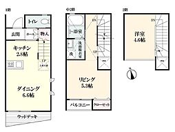 プレミアム宿町 1階1LDKの間取り