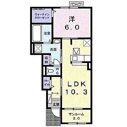 間取図画像 1LDK