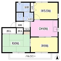 間取図画像 3DK
