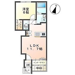 田代新町新築工事 1LDKの間取図画像