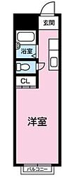 シティコーポ ワンルームの間取図画像