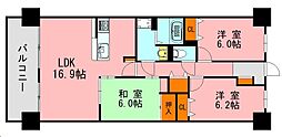 アソシア鳥栖ヴィンテージスクエア 3LDKの間取図画像
