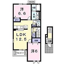 ピュアライヴVII D201 ｜ 佐賀県神埼郡吉野ヶ里町立野（賃貸アパート2LDK・2階・61.06㎡） その2