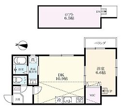 Fleur 2階1LDKの間取り