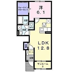 ツインスフィア1 1LDKの間取図画像