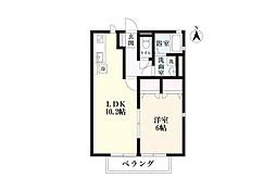 ウェルネスNR 1LDKの間取図画像