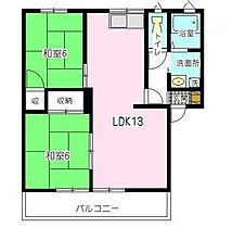 フレグランスU 201 ｜ 佐賀県神埼郡吉野ヶ里町吉田（賃貸アパート2LDK・2階・54.81㎡） その2