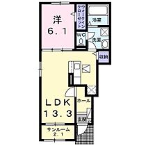 セープ・リリオン II-101 ｜ 佐賀県三養基郡上峰町大字坊所（賃貸アパート1LDK・1階・50.01㎡） その2