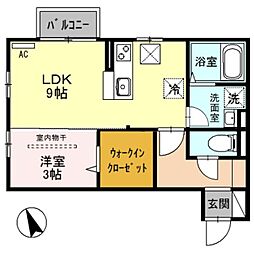 エミグランドC 1LDKの間取図画像
