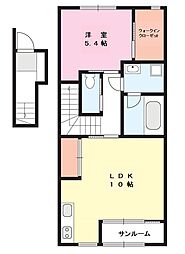 ラルーナ1 1LDKの間取図画像
