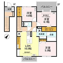 モナ・シエロ 3LDKの間取図画像