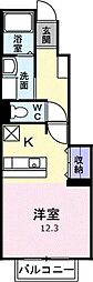 アクアディジオ ワンルームの間取図画像