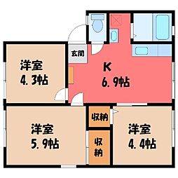 🉐敷金礼金0円！🉐栃木県宇都宮市泉が丘7丁目