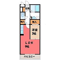 メゾン・ドゥ・ディアナ  ｜ 栃木県真岡市長田1丁目（賃貸アパート1LDK・3階・32.90㎡） その2