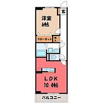 栃木県宇都宮市下栗町（賃貸マンション1LDK・1階・42.38㎡） その2