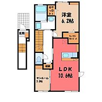 RAINBOWVIEW NEO  ｜ 栃木県宇都宮市中里町（賃貸アパート1LDK・2階・51.64㎡） その2