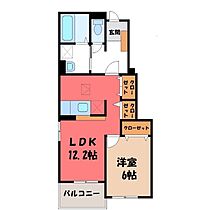 栃木県鹿沼市日吉町（賃貸アパート1LDK・1階・45.72㎡） その2