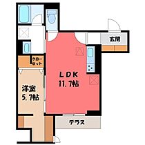 TORISIAS南大通り  ｜ 栃木県宇都宮市南大通り4丁目（賃貸アパート1LDK・1階・41.34㎡） その2