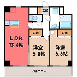 間取図画像 2LDK