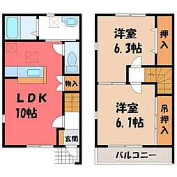 🉐敷金礼金0円！🉐東北本線 雀宮駅 バス7分 台新田神社前下車 ...