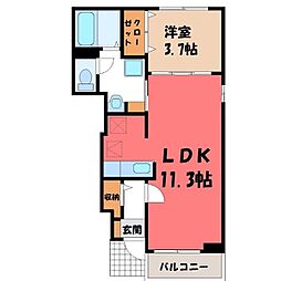 間取図画像 1LDK