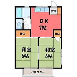 東原ハイツ 1号棟 2階