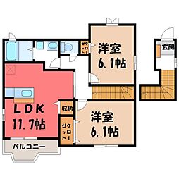 間取図画像 2LDK