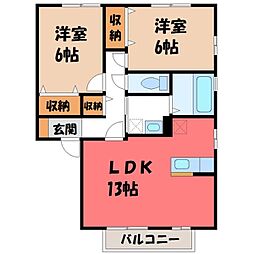 間取図画像 2LDK