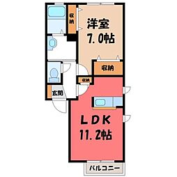 間取図画像 1LDK